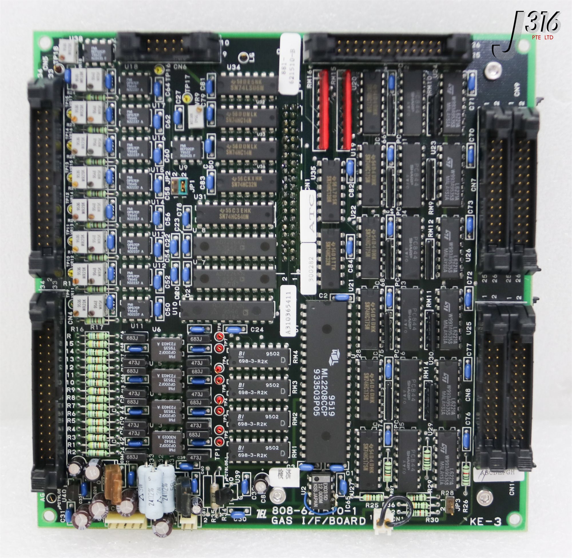 専用2 36258 TOKYO ELECTRON PCB, GAS I/F BD 808-621510-1 W/ 881-621473-1